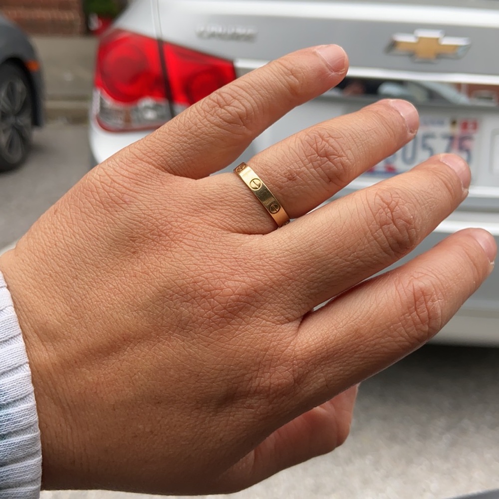 Cartier Love ring 7.25 yellow gold 55